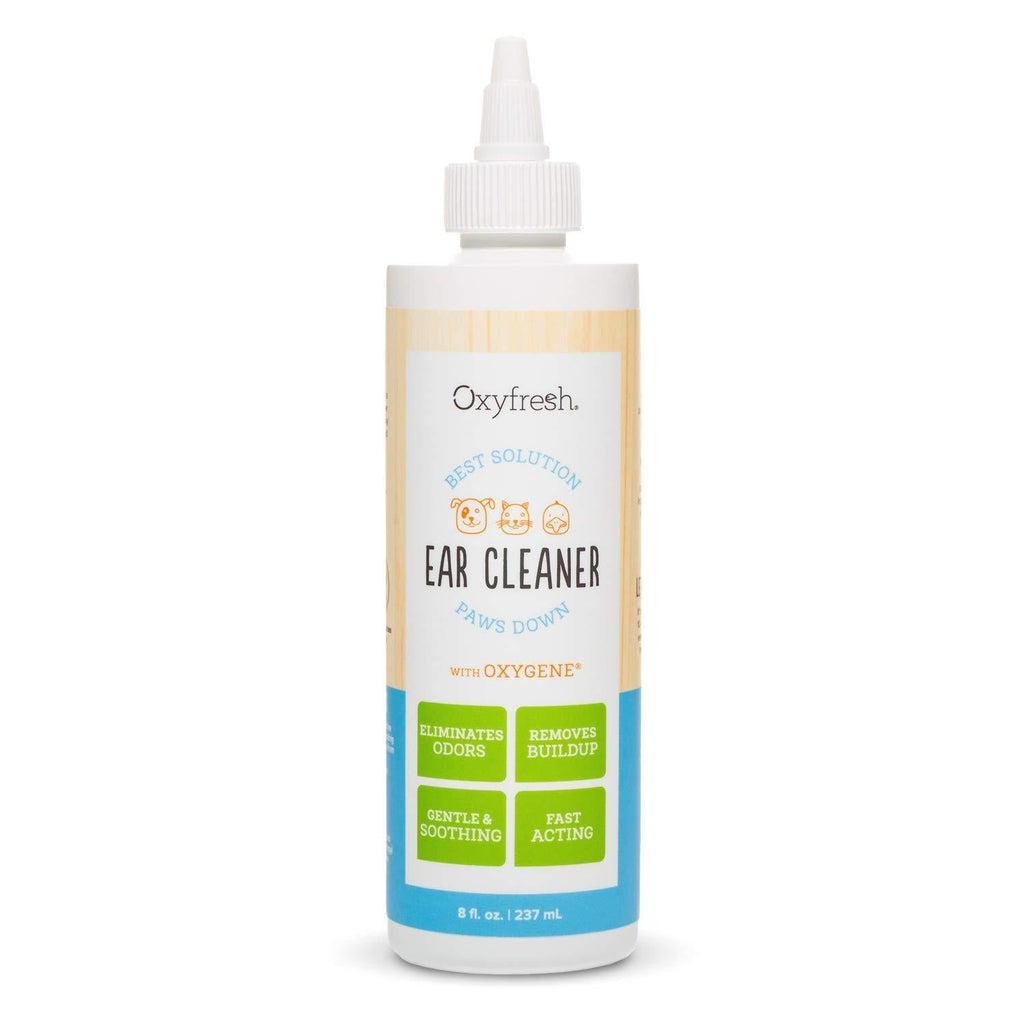 Oxyfresh Advanced Pet Ear Cleaner for Dogs and Cats – Gentle, Soothing and Alcohol Free – Helps wash away wax, dirt and stinky dog ear odors. 8oz - PawsPlanet Australia