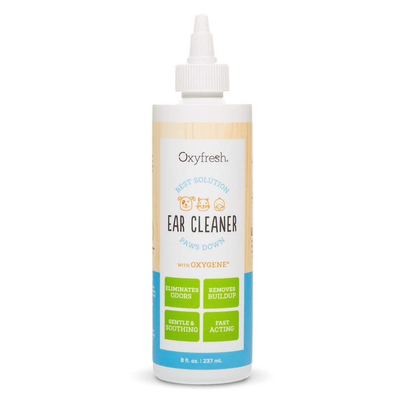 Oxyfresh Advanced Pet Ear Cleaner for Dogs and Cats – Gentle, Soothing and Alcohol Free – Helps wash away wax, dirt and stinky dog ear odors. 8oz - PawsPlanet Australia
