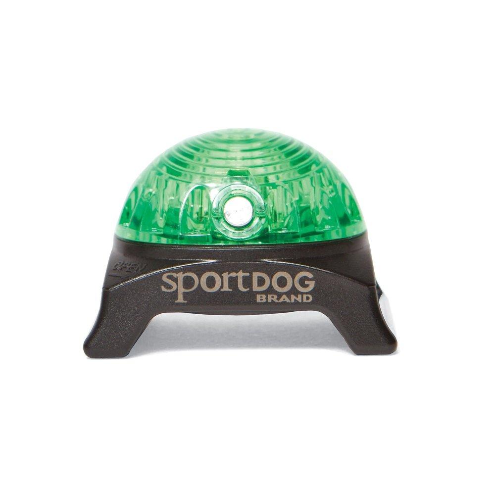 [Australia] - SportDOG Brand Locator Beacons - Bright, Waterproof Dog Collar Light with Carabiner - Flashing or Solid Safety Light Green 