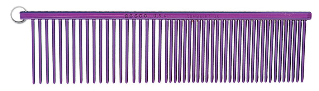 [Australia] - Resco Combination Comb 1 1/2 -Inch tooth length with Medium and Coarse Tooth spacing 1.5" Teeth/Medium-Coarse Spacing Candy Purple 