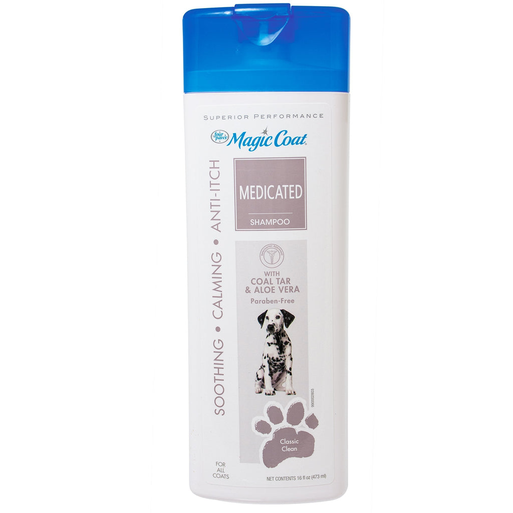 [Australia] - Four paws Magic Coat Medicated Dog Grooming Shampoo, 16oz 