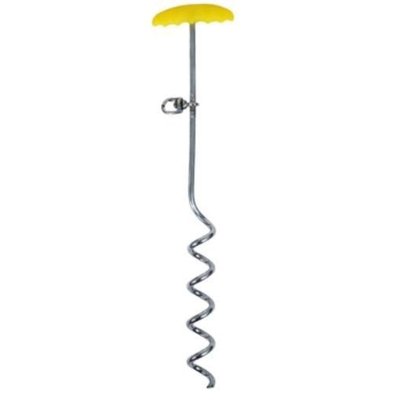 [Australia] - Petmate Cider Mills Stake 18" Ez-Turn, Large, Yellow/Steel 