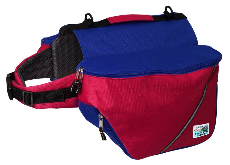 [Australia] - Doggles Dog Backpack, XXS, Red/Blue 