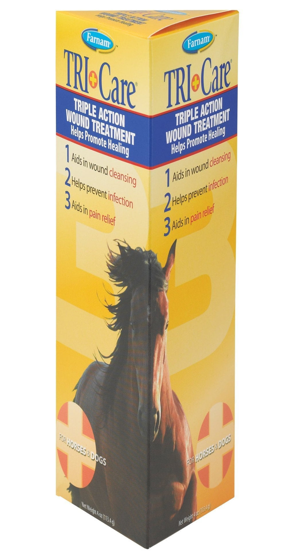 Farnam Triple Action Wound Treatment | for Horses, Ponies and Dogs | 4 oz - PawsPlanet Australia