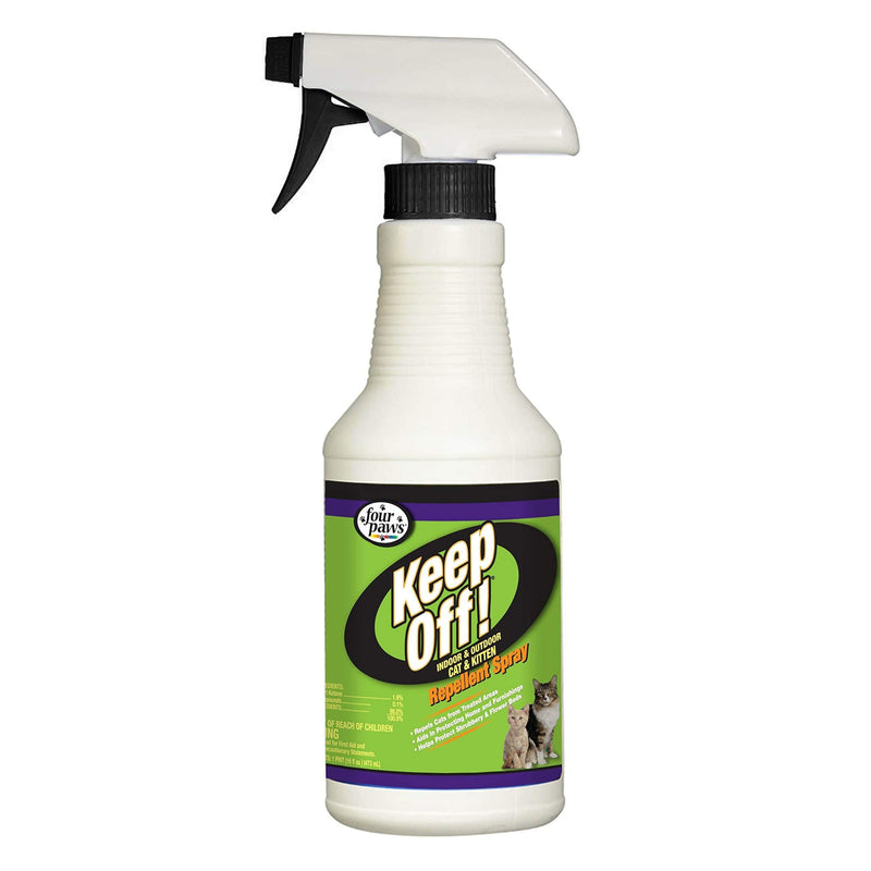 Four Paws Keep Off! Cat Repellent Spray Outdoors & Indoor 16 Ounces - PawsPlanet Australia