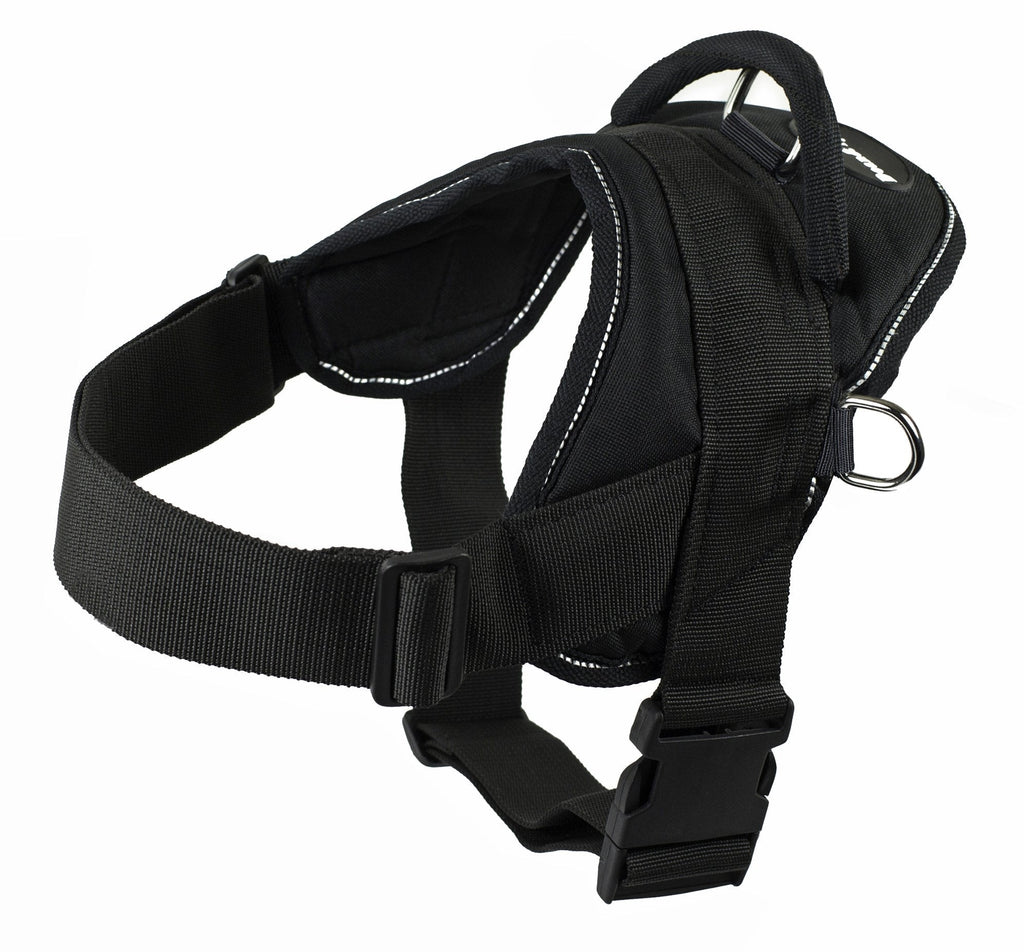 [Australia] - Dean and Tyler DT Dog Harness, Black with Reflective Trim Small 