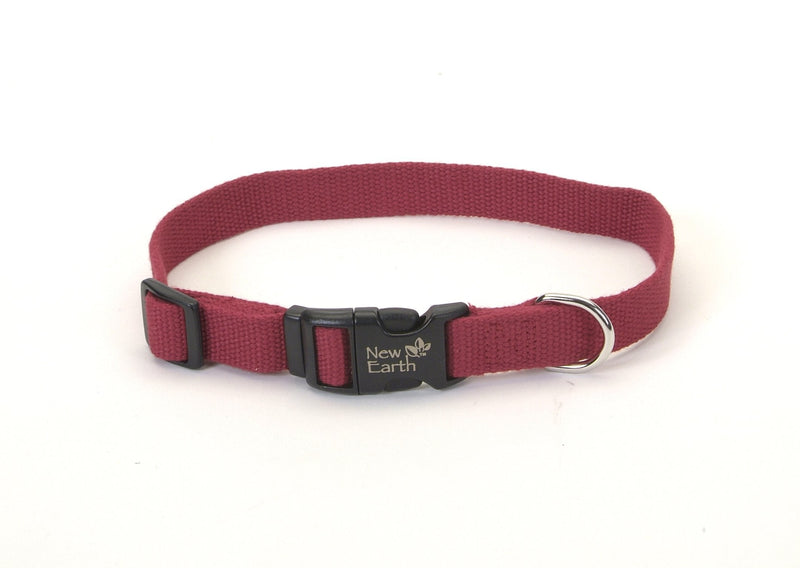 [Australia] - New Earth Soy Dog Collar.625-Inch Wide, Cranberry 