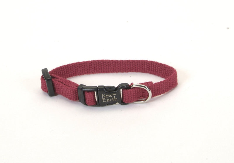 [Australia] - New Earth Soy Dog Collar.75-Inch Wide, Cranberry 