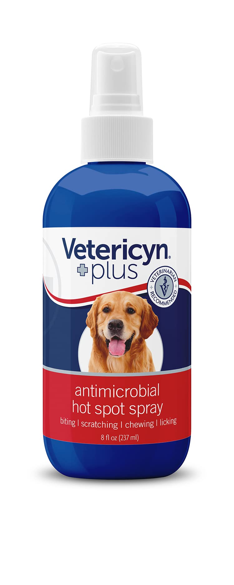 Vetericyn Hot Spot Spray. Soothing Relief and Protection for Itchy or Irritated Skin, Rashes and Sores. Safe for Dogs, Cats and All Animals (8 Ounce) 8-Ounce - PawsPlanet Australia