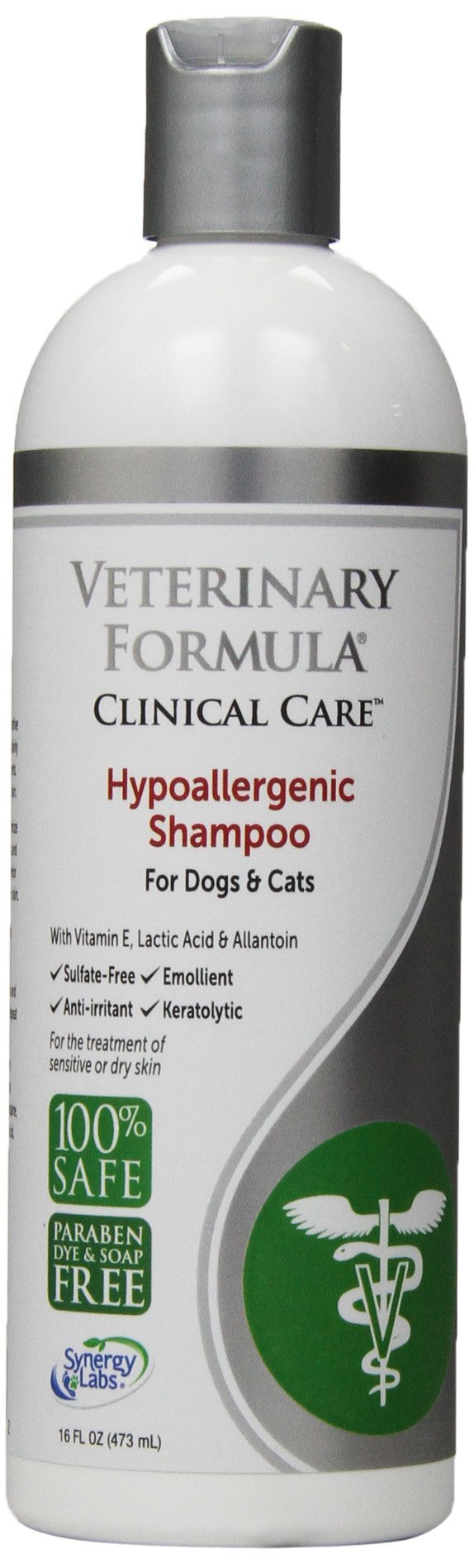 [Australia] - Veterinary Formula Clinical Care Hypoallergenic Shampoo for Dogs and Cats – No Harsh Ingredients – Great for Pets with Allergies and Sensitive Skin – Promotes Healthy Skin and Coat 16 Ounce 