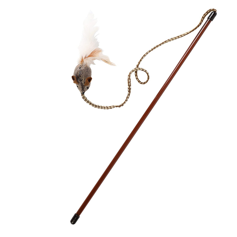 Our Pets Cat Toy Mouse Play-N-Squeak Cat Toys for Indoor Cats [Interactive Cat Toy, Catnip Toy, Catnip Toys for Cats, Real Mouse Sound] Kitty and Kitten Toys w/ Cat Nip for Enrichment Tethered & Feathered - PawsPlanet Australia