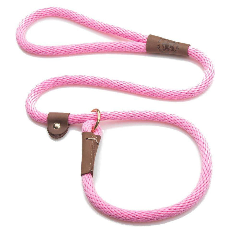 [Australia] - Mendota Dog Products British Style Slip Leash, 1/2-Inch by 4-Feet, Hot Pink 