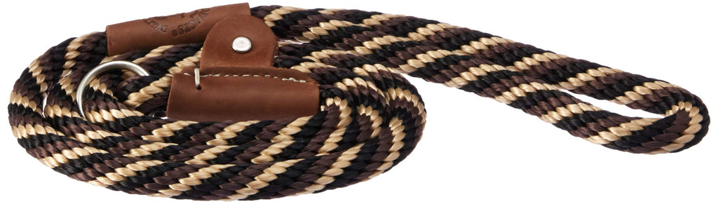 [Australia] - Mendota Dog Products British Style Slip Leash, 1/2-Inch by 4-Feet, Mocha Twist 