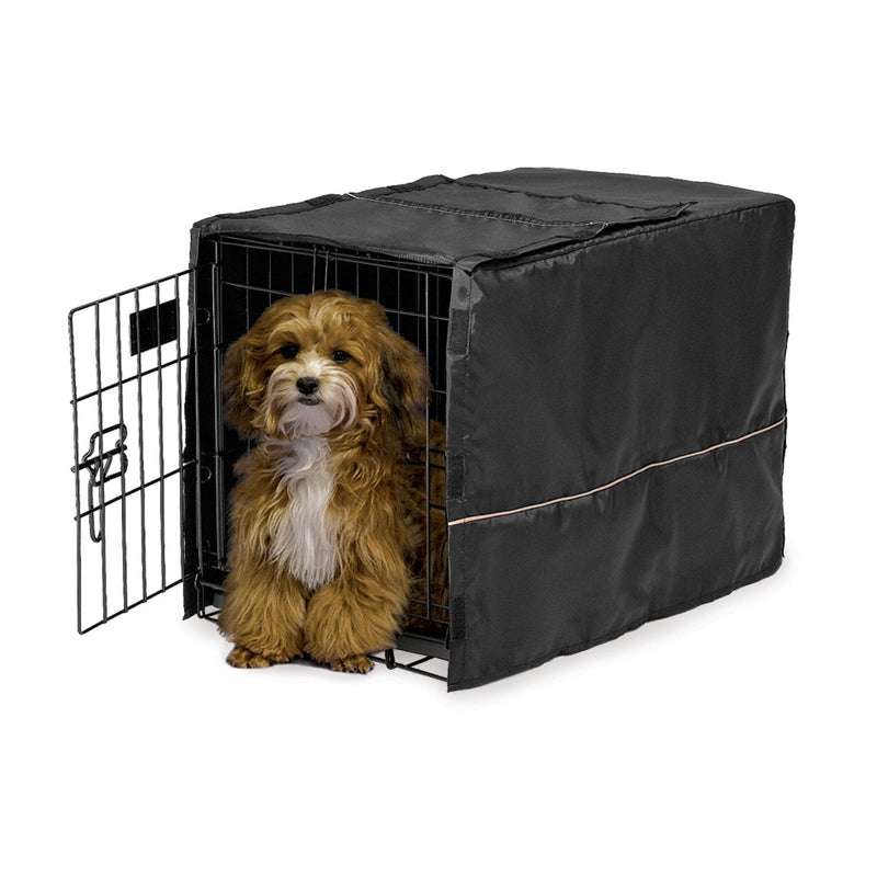 MidWest Homes for Pets Dog Crate Cover Black 22-Inch - PawsPlanet Australia
