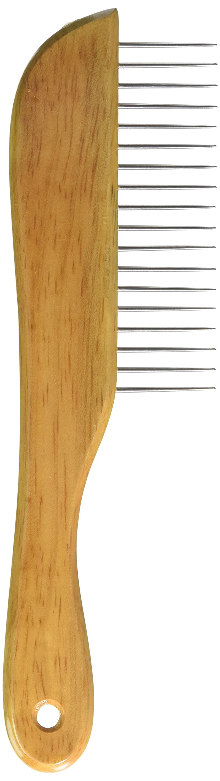OmniPet Leather Brothers Cocker/Poodle Wooden Handle Comb - PawsPlanet Australia