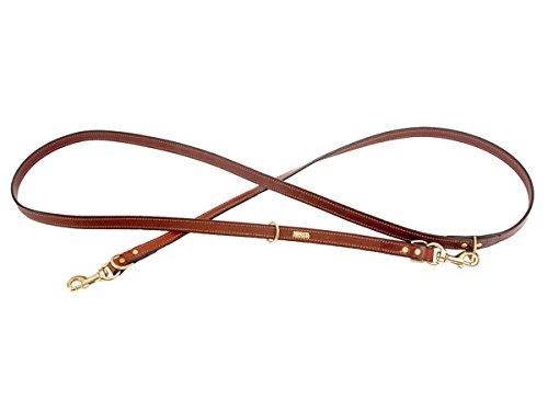 [Australia] - Mendota Pet Jaeger Leather Dog Lead, Chestnut, 3/4-Inch x 8-Feet 