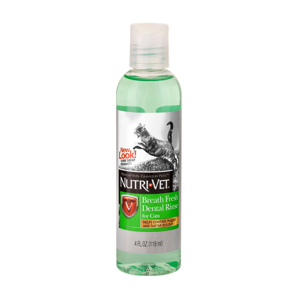 Nutri-Vet Breath Fresh Dental Rinse for Cats, 4-Ounce - PawsPlanet Australia