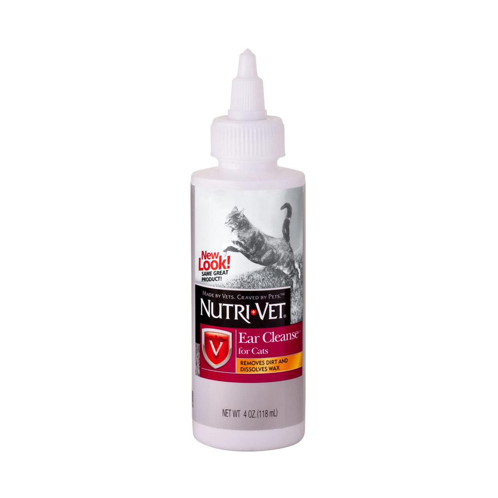 Nutri-Vet Ear Cleanser for Cats | Cleans and Deodorizes with Gentle Ingredients | 4 Ounces - PawsPlanet Australia