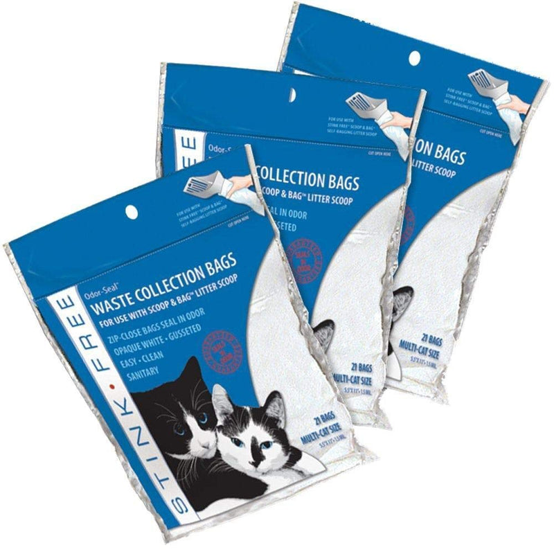 [Australia] - Stink Free Scoop & Bag Odor-Seal Cat Litter Waste Bags 3 Pkgs 