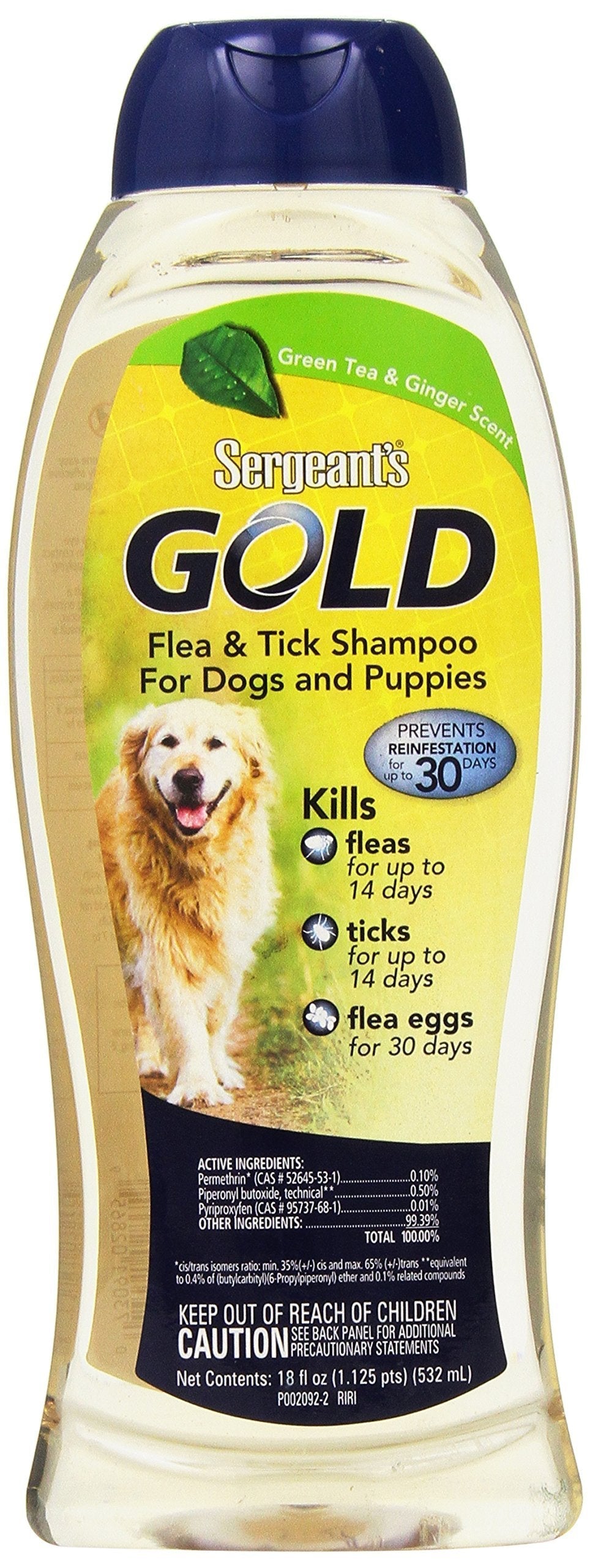 Sergeant's Gold Flea and Tick Shampoo for Dogs, 18 oz - PawsPlanet Australia