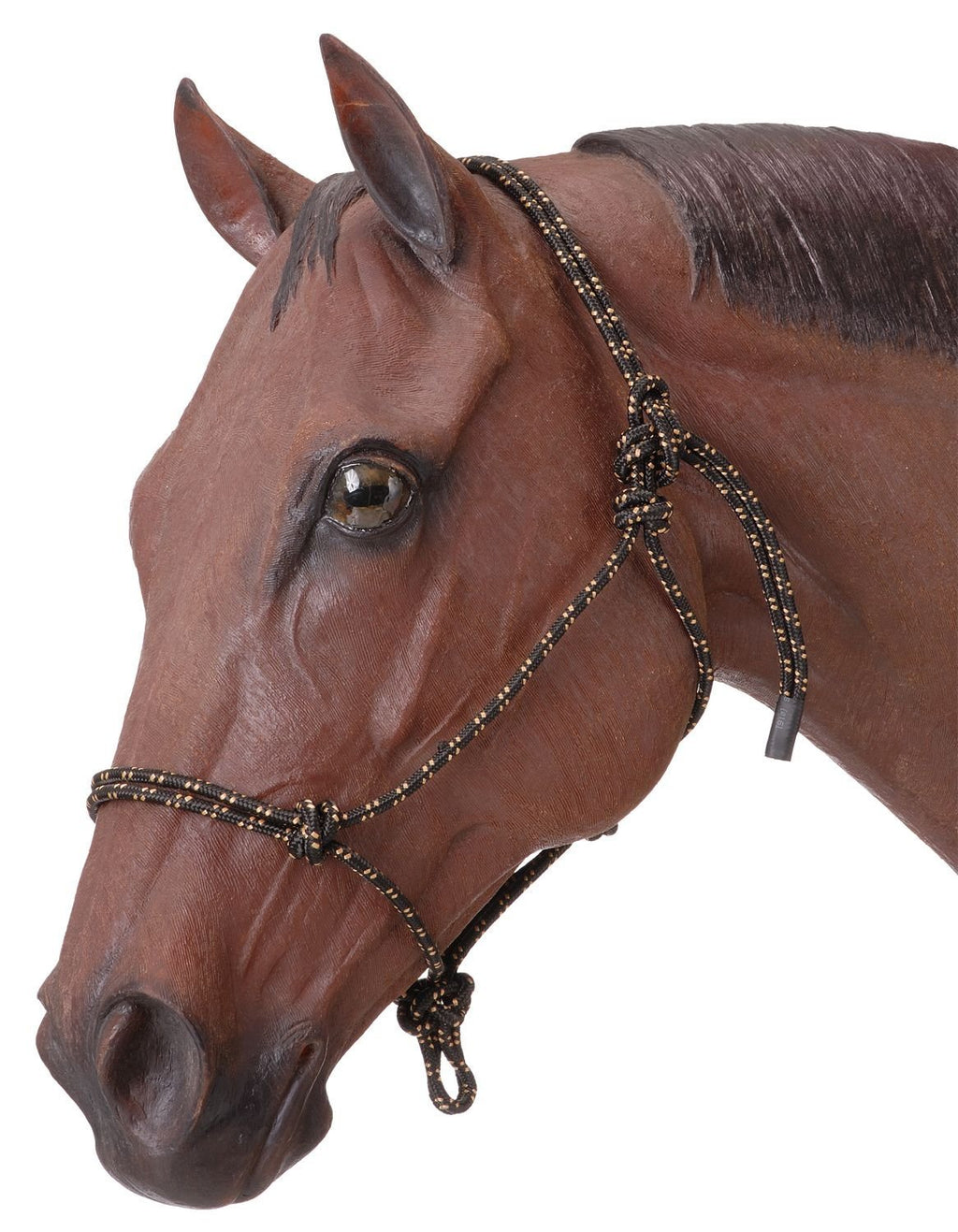 Tough 1 Horse Poly Rope Tied Halter Black - PawsPlanet Australia