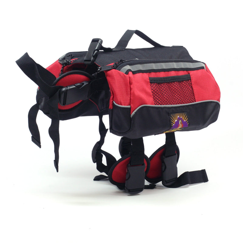Outward Hound Kyjen   Quick Release Dog BackPack s Red - PawsPlanet Australia