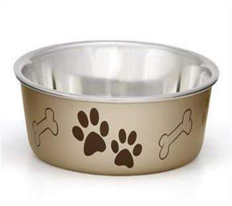 [Australia] - Loving Pets Metallic Bella Bowl Medium Champagne 