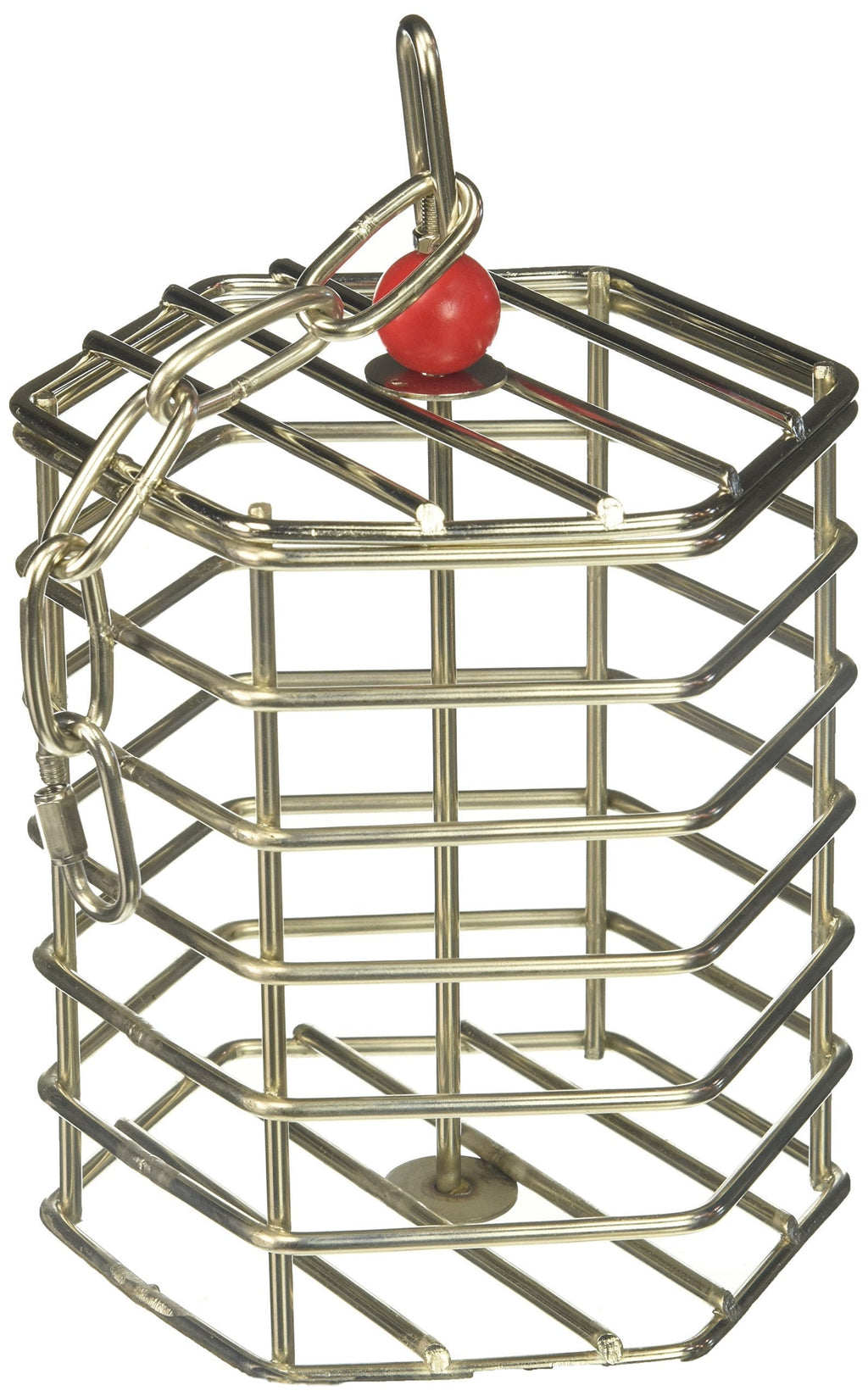 [Australia] - Featherland Paradise, Stainless Steel Baffle Cage, Durable Hanging Foraging Toy Feeder Large 