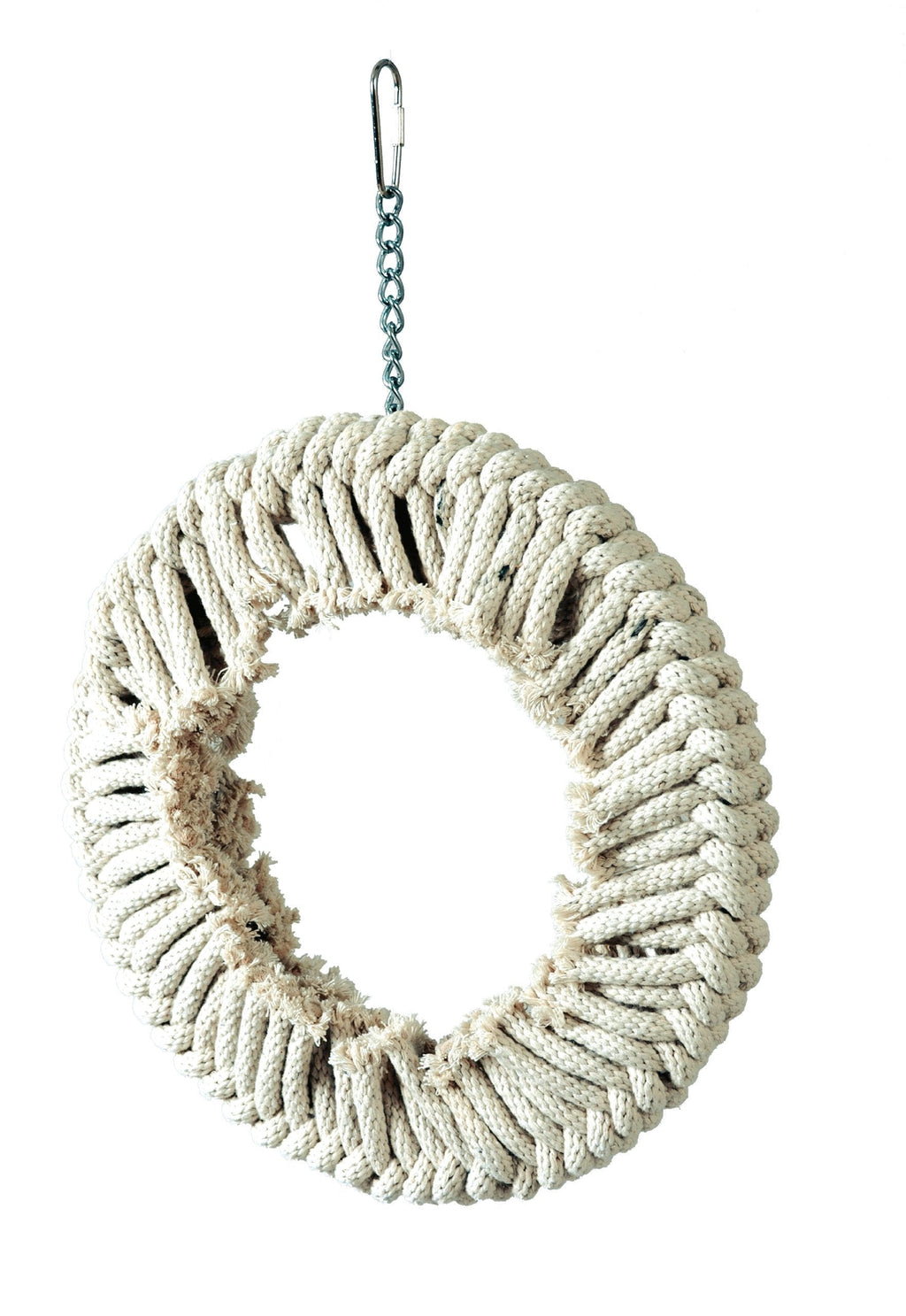 [Australia] - Featherland Paradise, Natural Cotton Snuggle Ring Bird Toy for Preening & Chewing 