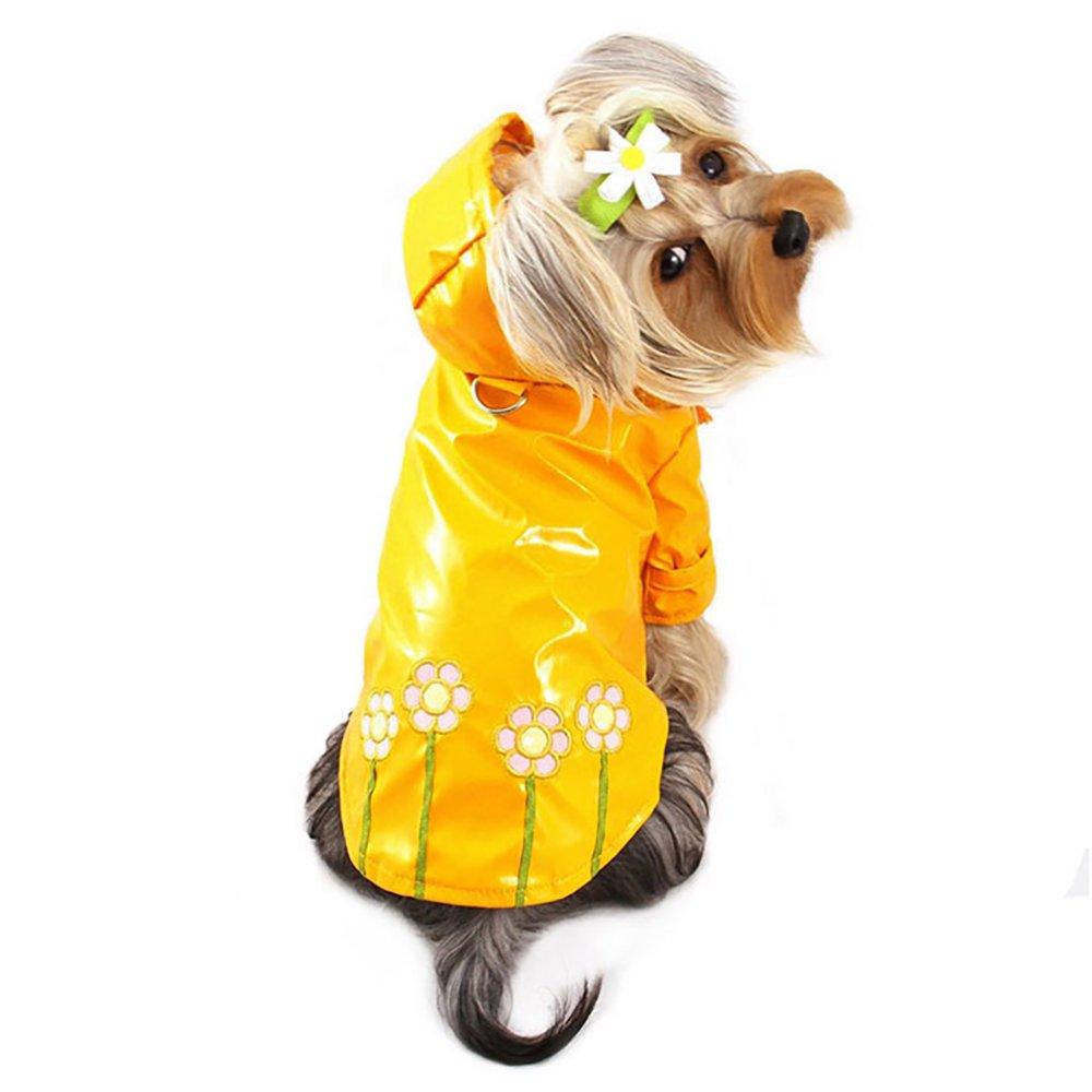[Australia] - Klippo Dog/Puppy Daisy Waterproof Jacket/Raincoat/Rain Gear/Rainwear with Cotton Lining for Small Breeds xl 