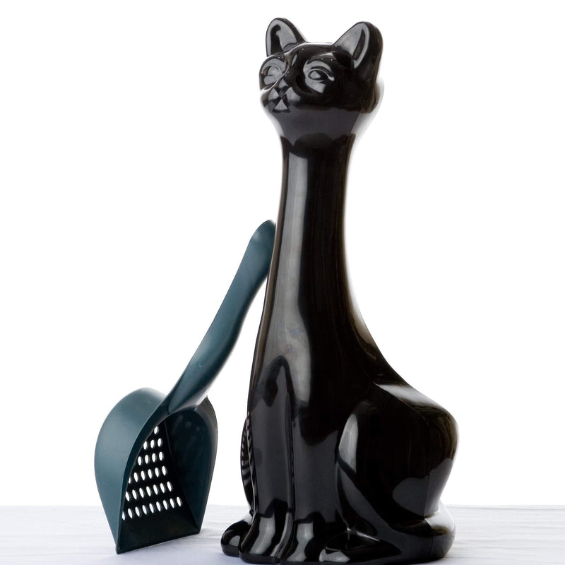 Scoopy Cat Litter Holder Black - PawsPlanet Australia