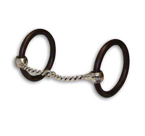 The Bob Avila Collection by Professionals Choice Equine O-Ring Sweet Iron Twist Mouth Snaffle Bit - PawsPlanet Australia