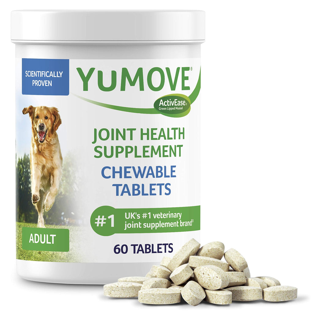 YuMOVE Hip and Joint Supplement for Dogs 60 count tablets Tablets: Adult - PawsPlanet Australia