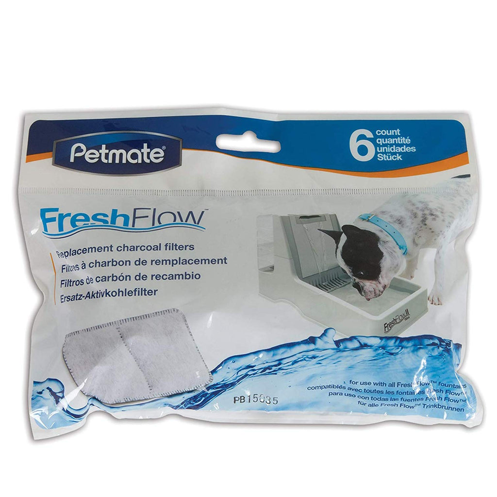 Petmate 6 Count Fresh Flow Replacement Filter - PawsPlanet Australia