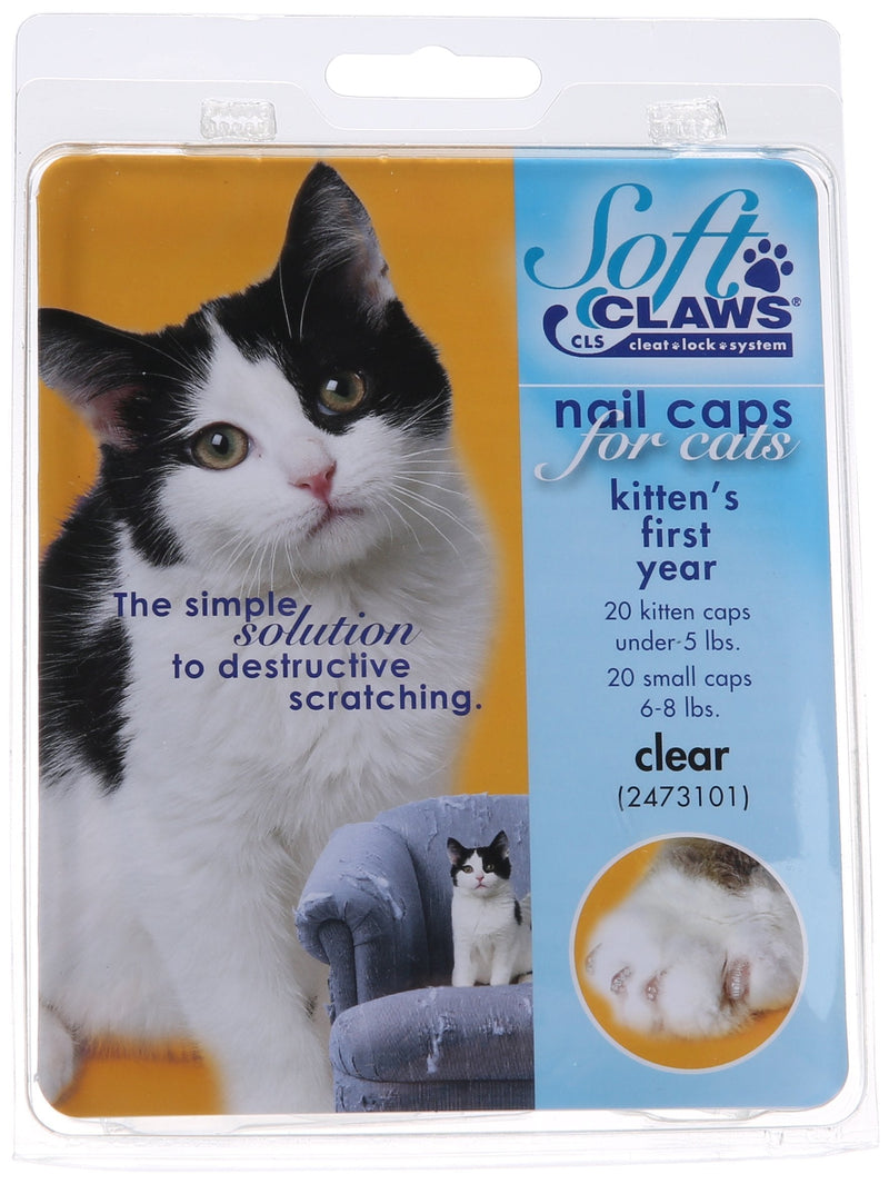 [Australia] - Soft Claws Feline Nail Caps Kitten Clear 