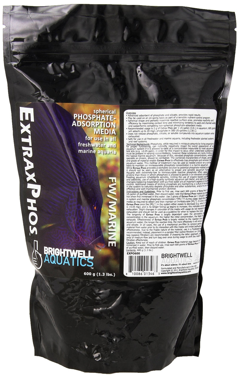 [Australia] - Brightwell Aquatics ExtraxPhos, spherical phosphate-adsorption media for use in all freshwater & marine aquaria, 600g (1.3lbs) 