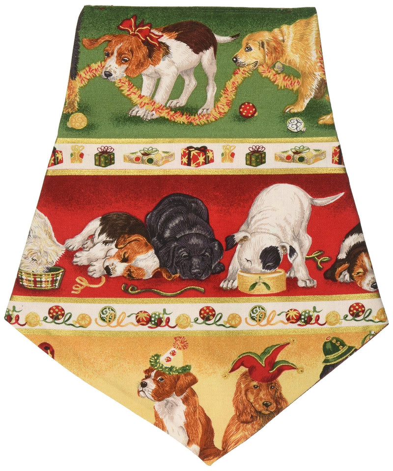 Designer Duds for Dogs X-Mas Puppies Bandana Ties on Neck, Small - PawsPlanet Australia