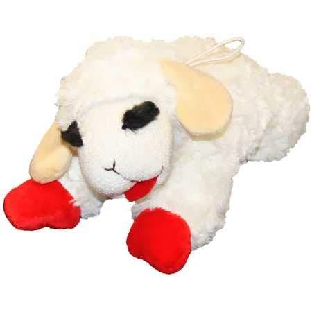 [Australia] - Multipet Lambchop Plush Dog Toy 10" with Squeaker 