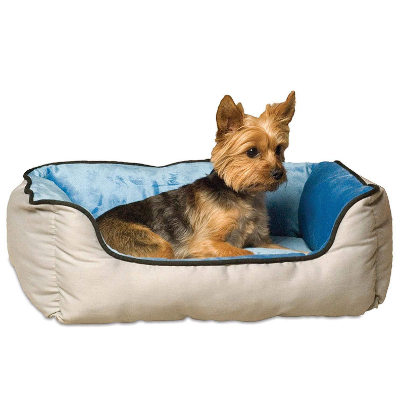 [Australia] - K&H Pet Products Self-Warming Lounge Sleeper Pet Bed Gray/Blue Standard Packaging 