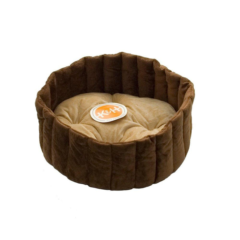 [Australia] - K&H Pet Products Lazy Cup Pet Bed Small Tan/Mocha 16" 