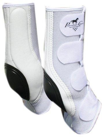 [Australia] - Professionals Choice Equine Ventech Slide Tec Skid Rear Leg Boot, Pair 10.5-Inch Black 