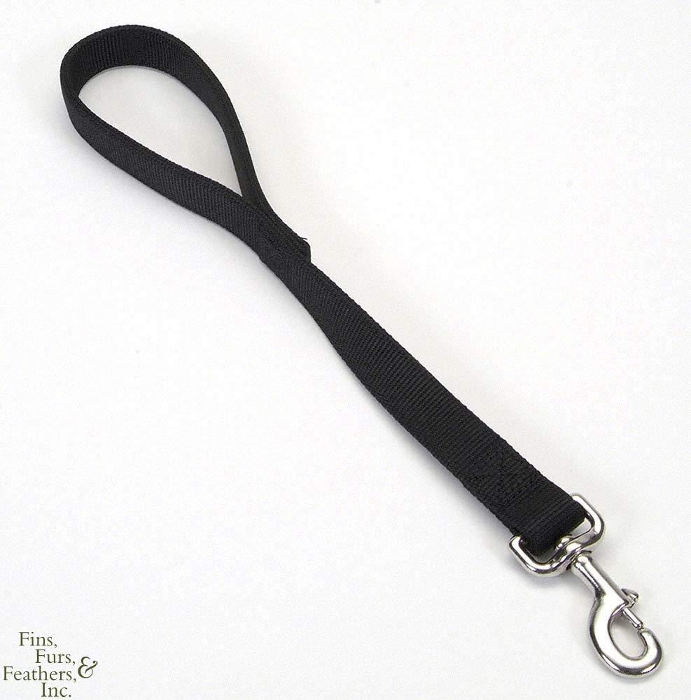 [Australia] - Coastal Pet Double-Ply Nylon Dog Leash - Traffic Lead (Black, 18 Inch L x 1 Inch W) 