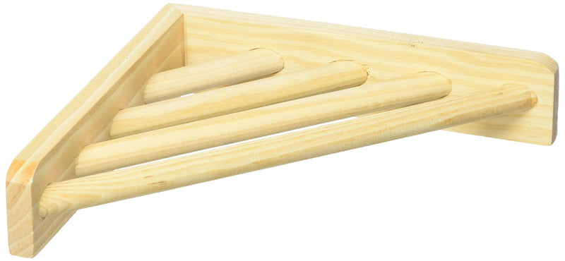 [Australia] - Prevue Pet Products 3300 Wood Corner Shelf Laddered Platform for Bird Cages, 7 by 7-Inch 