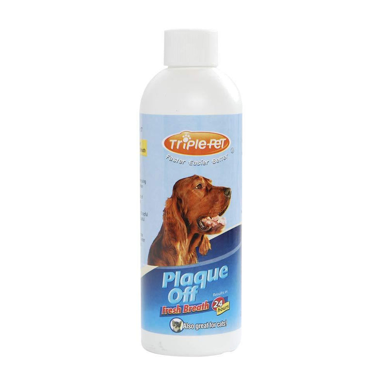 EZ Dog by Triple Pet Plaque Off Fresh Breath Drinking Water Additive for Dogs and Cats | Best Solution For All Dogs And Cats With Plaque And Bad Breath (FF4544) - PawsPlanet Australia