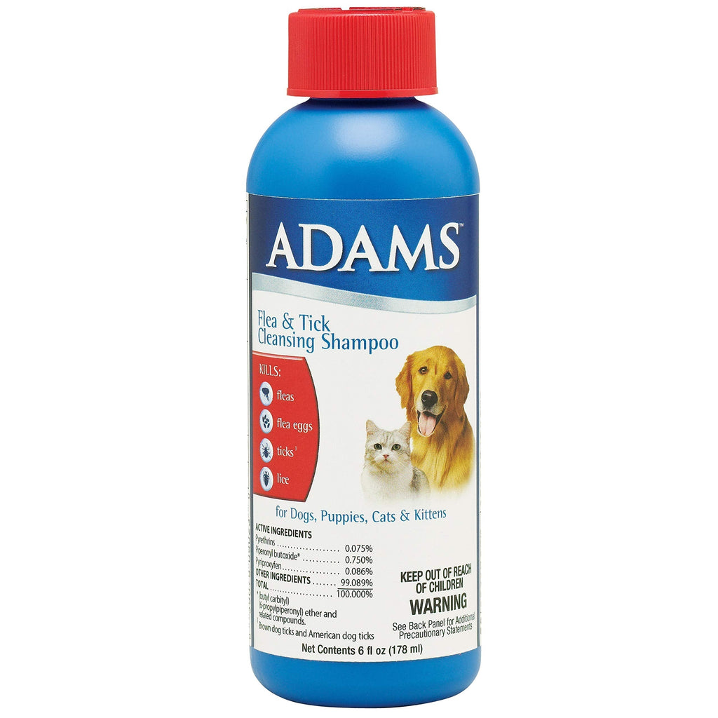 Adams Flea and Tick Control Cleansing Shampoo for Cats and Dogs - PawsPlanet Australia