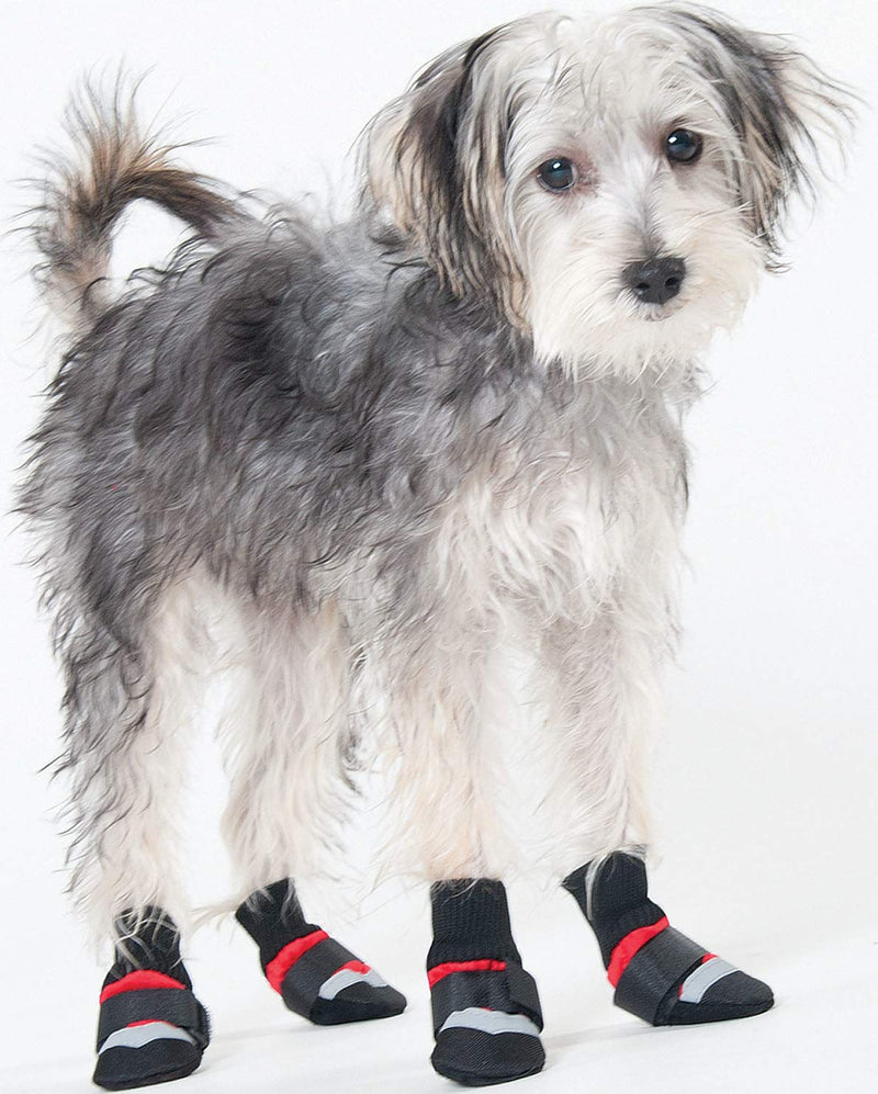 Ethical Spot SM BLK/Red Dog Boots - PawsPlanet Australia