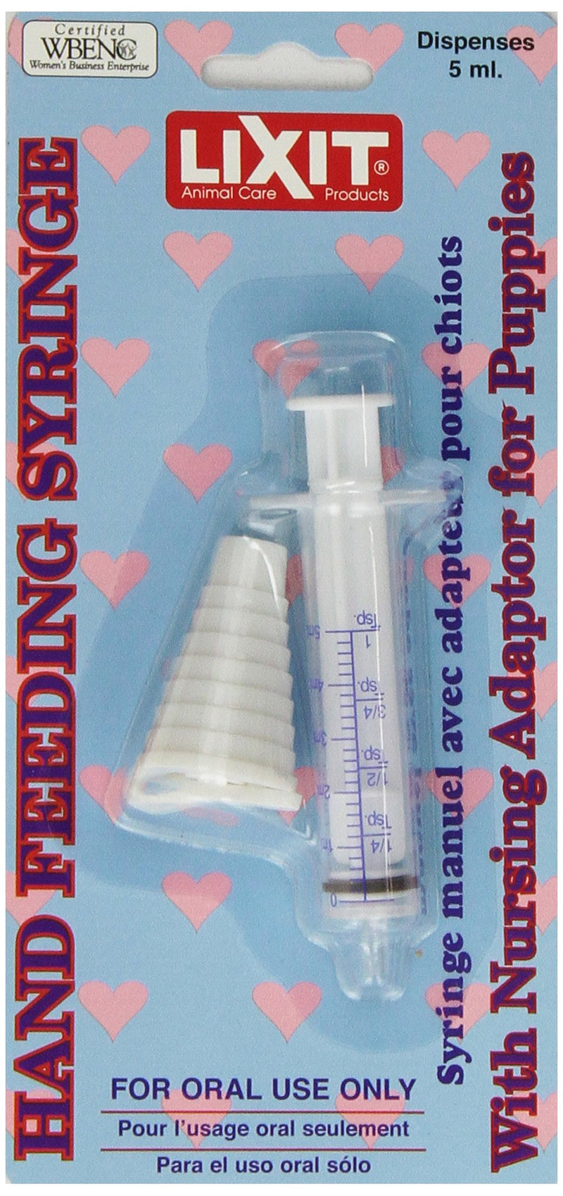 Lixit Hand Feeding Syringes for Puppies, Kittens, Rabbits and Other Baby Animals. 5ML - PawsPlanet Australia
