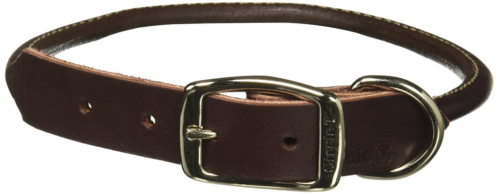 [Australia] - Circle T Leather Coastal Pet Products Round Dog Collar, 1" x 22", Latigo 