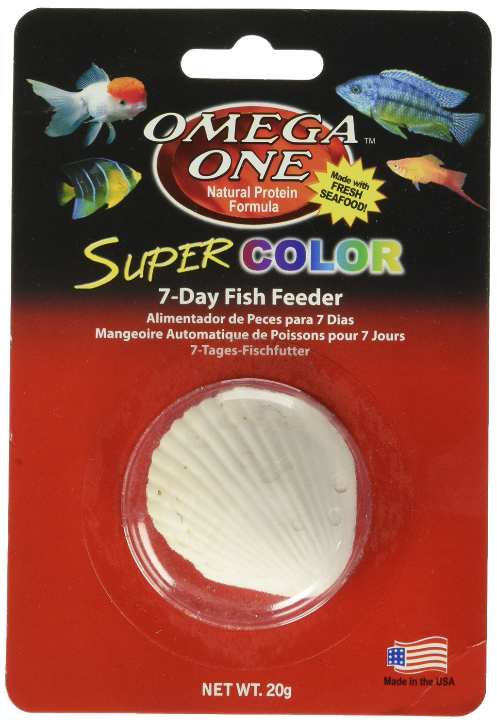 [Australia] - Omega One Super Color 7-Day Vacation Fish Feeders Yellow 