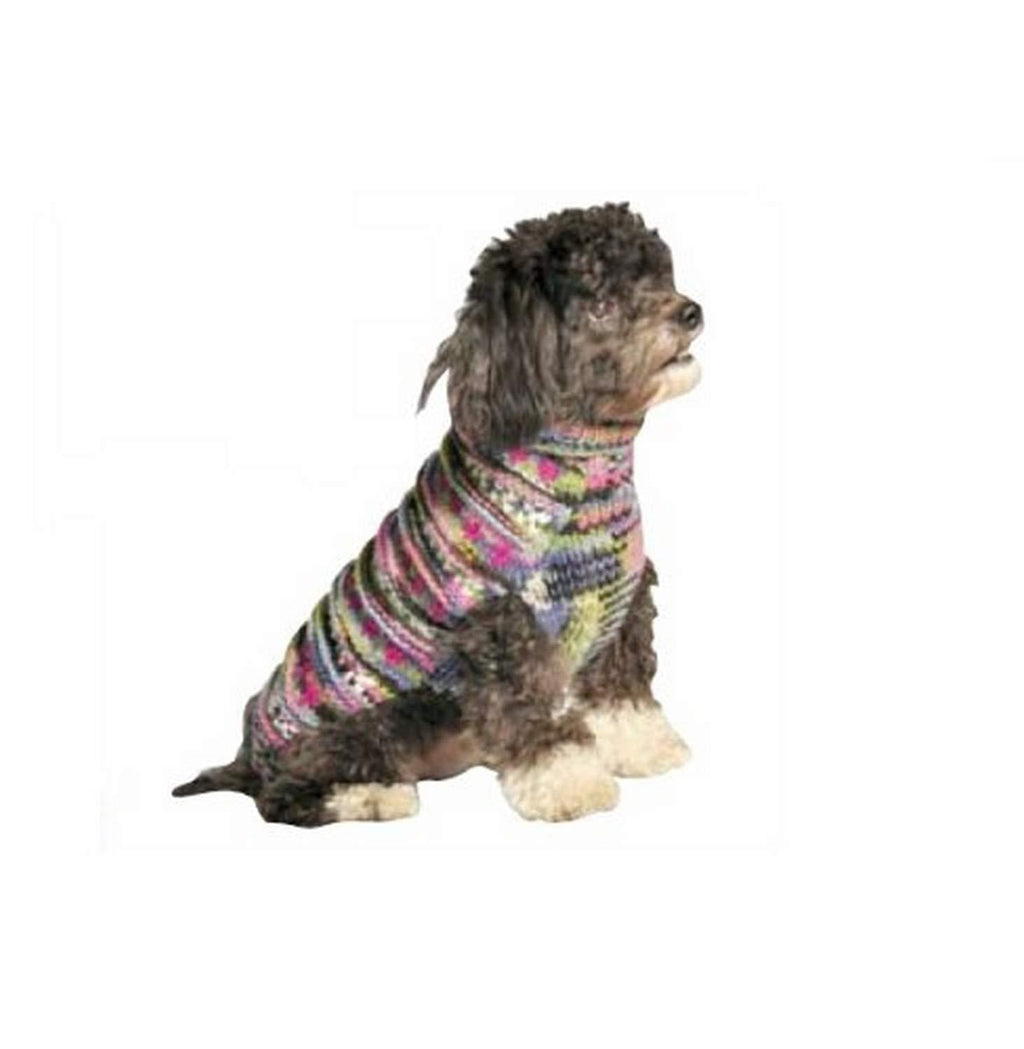 Chilly Dog Purple Woodstock Dog Sweater, Large - PawsPlanet Australia